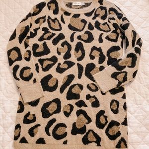 RD style Leopard sweater dress
